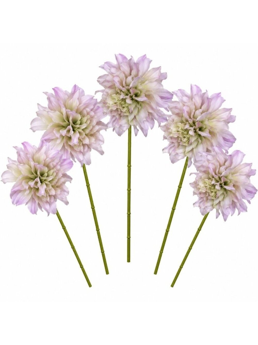 Blush Lavender Dahlia Stem Bundle Faux Flowers Cottagecore Wedding Bouquet
